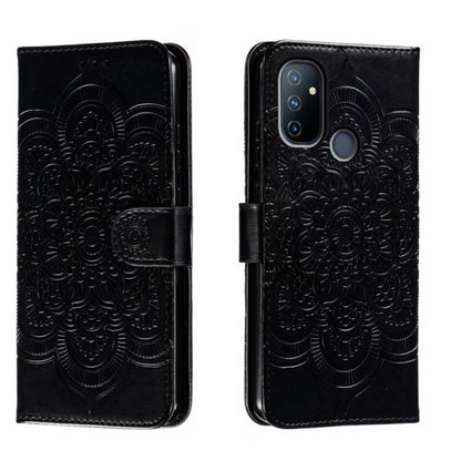 Sun Mandala Embossing Pattern Phone Leather Case, For OnePlus Nord N10 5G, For OnePlus Nord N100