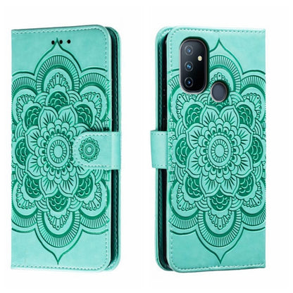 Sun Mandala Embossing Pattern Phone Leather Case, For OnePlus Nord N10 5G, For OnePlus Nord N100