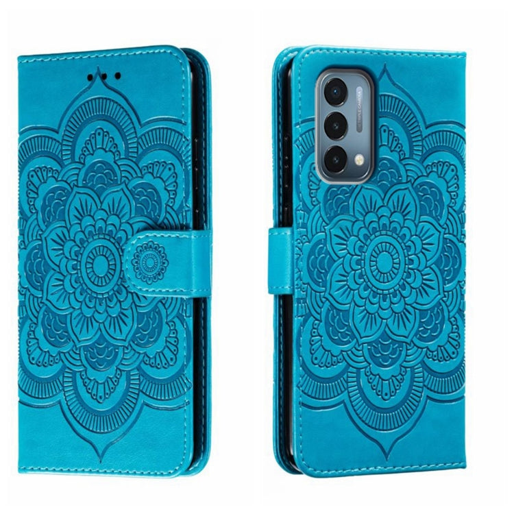 Sun Mandala Embossing Pattern Phone Leather Case, For OnePlus Nord N200 5G, For OnePlus 9R, For OnePlus Nord CE 5G