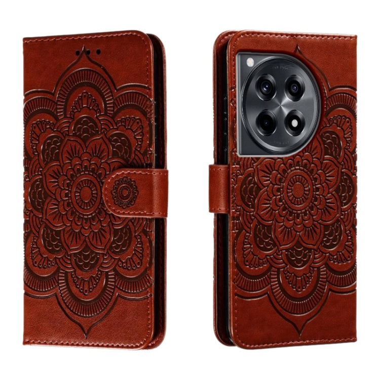 Sun Mandala Embossing Pattern Phone Leather Case, For OnePlus Nord 4, For OnePlus Nord CE4 Lite Global, For OnePlus Ace 3