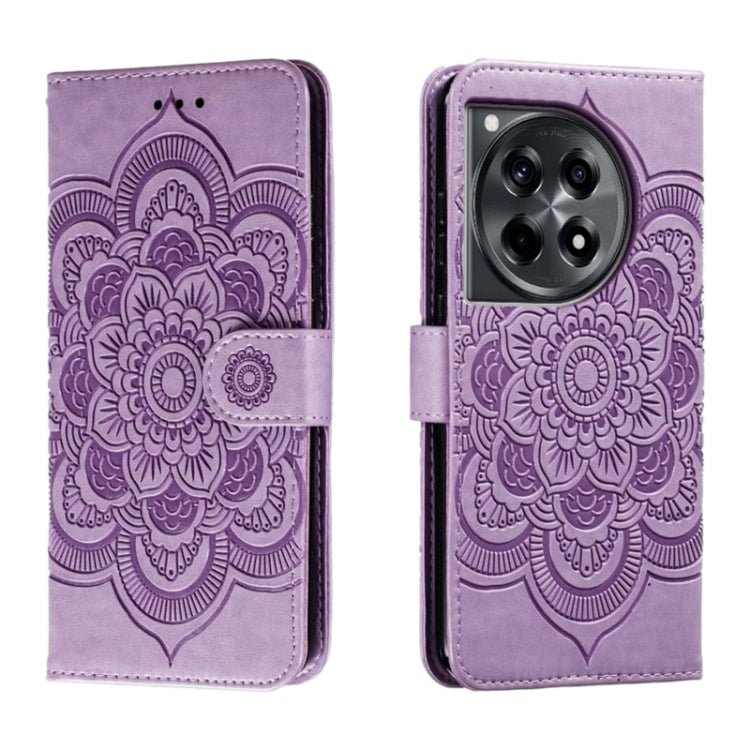 Sun Mandala Embossing Pattern Phone Leather Case, For OnePlus Nord 4, For OnePlus Nord CE4 Lite Global, For OnePlus Ace 3