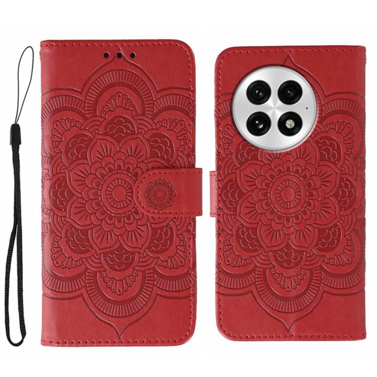 Sun Mandala Embossing Pattern Phone Leather Case, For OnePlus Nord CE5 / Ace 5 Racing, For OnePlus Ace 5 / Ace 5 Pro / 13R, For OnePlus 13