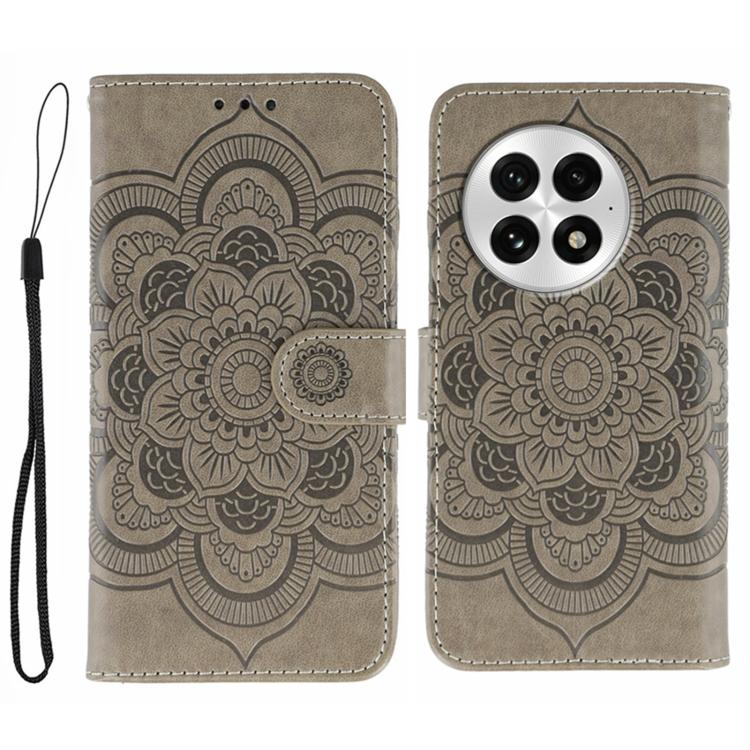 Sun Mandala Embossing Pattern Phone Leather Case, For OnePlus Nord CE5 / Ace 5 Racing, For OnePlus Ace 5 / Ace 5 Pro / 13R, For OnePlus 13