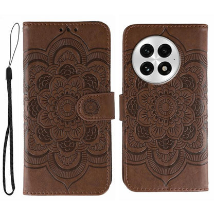 Sun Mandala Embossing Pattern Phone Leather Case, For OnePlus Nord CE5 / Ace 5 Racing, For OnePlus Ace 5 / Ace 5 Pro / 13R, For OnePlus 13