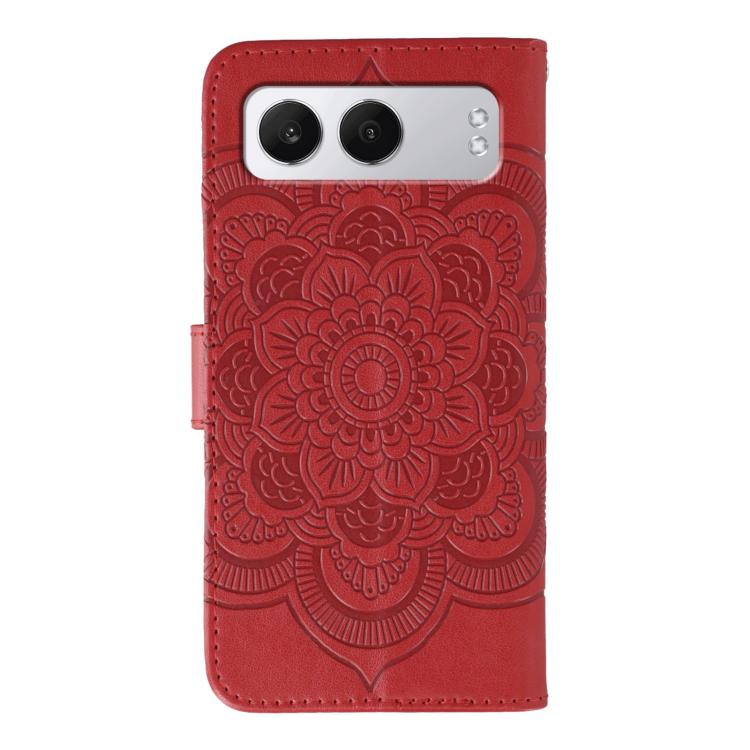 Sun Mandala Embossing Pattern Phone Leather Case, For OnePlus Nord 4, For OnePlus Nord CE4 Lite Global, For OnePlus Ace 3