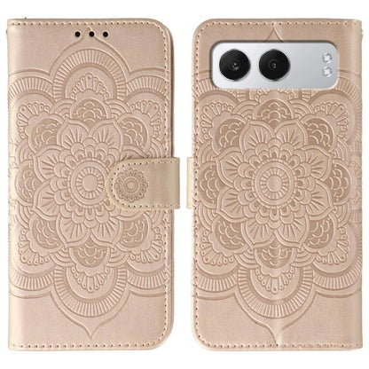 Sun Mandala Embossing Pattern Phone Leather Case, For OnePlus Nord 4, For OnePlus Nord CE4 Lite Global, For OnePlus Ace 3