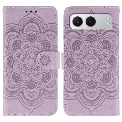Sun Mandala Embossing Pattern Phone Leather Case, For OnePlus Nord 4, For OnePlus Nord CE4 Lite Global, For OnePlus Ace 3