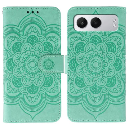 Sun Mandala Embossing Pattern Phone Leather Case, For OnePlus Nord 4, For OnePlus Nord CE4 Lite Global, For OnePlus Ace 3