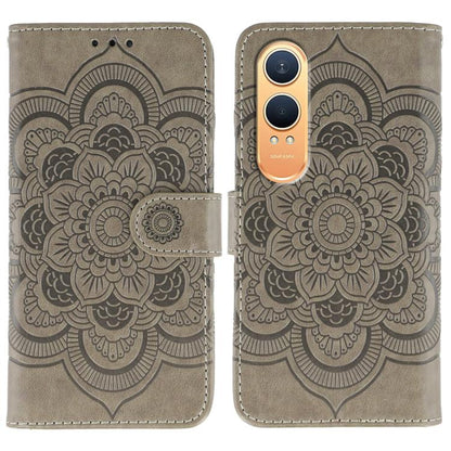 Sun Mandala Embossing Pattern Phone Leather Case, For OnePlus Nord 4, For OnePlus Nord CE4 Lite Global, For OnePlus Ace 3