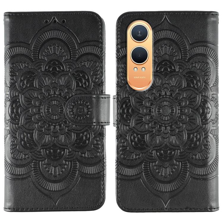 Sun Mandala Embossing Pattern Phone Leather Case, For OnePlus Nord 4, For OnePlus Nord CE4 Lite Global, For OnePlus Ace 3