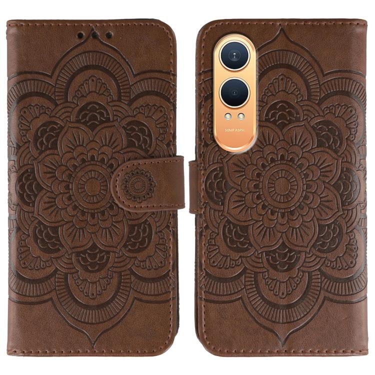 Sun Mandala Embossing Pattern Phone Leather Case, For OnePlus Nord 4, For OnePlus Nord CE4 Lite Global, For OnePlus Ace 3