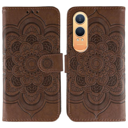 Sun Mandala Embossing Pattern Phone Leather Case, For OnePlus Nord 4, For OnePlus Nord CE4 Lite Global, For OnePlus Ace 3