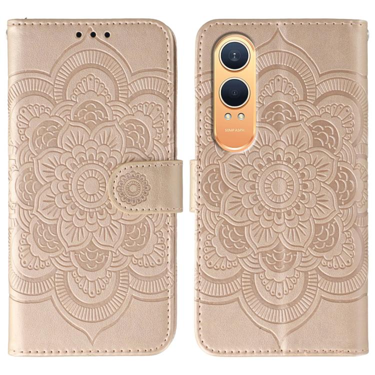 Sun Mandala Embossing Pattern Phone Leather Case, For OnePlus Nord 4, For OnePlus Nord CE4 Lite Global, For OnePlus Ace 3