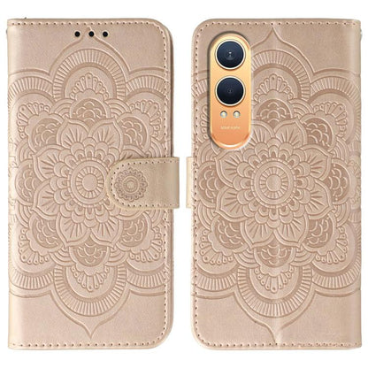 Sun Mandala Embossing Pattern Phone Leather Case, For OnePlus Nord 4, For OnePlus Nord CE4 Lite Global, For OnePlus Ace 3