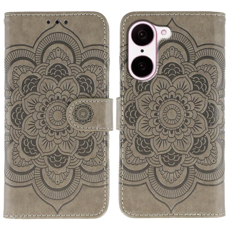 Sun Mandala Embossing Pattern Phone Leather Case, For OnePlus Nord CE5 / Ace 5 Racing, For OnePlus Ace 5 / Ace 5 Pro / 13R, For OnePlus 13