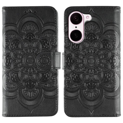 Sun Mandala Embossing Pattern Phone Leather Case, For OnePlus Nord CE5 / Ace 5 Racing, For OnePlus Ace 5 / Ace 5 Pro / 13R, For OnePlus 13