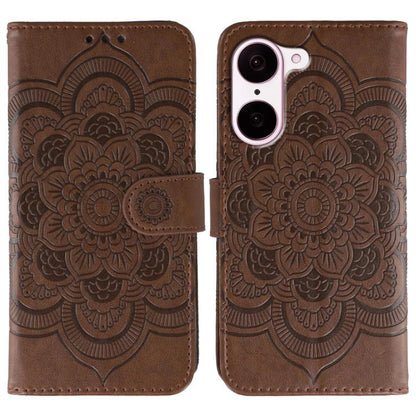 Sun Mandala Embossing Pattern Phone Leather Case, For OnePlus Nord CE5 / Ace 5 Racing, For OnePlus Ace 5 / Ace 5 Pro / 13R, For OnePlus 13