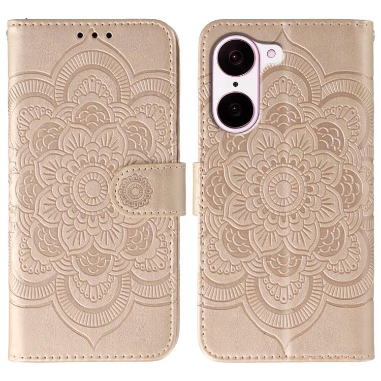 Sun Mandala Embossing Pattern Phone Leather Case, For OnePlus Nord CE5 / Ace 5 Racing, For OnePlus Ace 5 / Ace 5 Pro / 13R, For OnePlus 13
