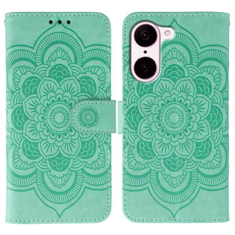Sun Mandala Embossing Pattern Phone Leather Case, For OnePlus Nord CE5 / Ace 5 Racing, For OnePlus Ace 5 / Ace 5 Pro / 13R, For OnePlus 13