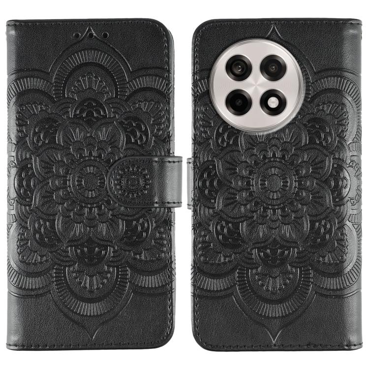 Sun Mandala Embossing Pattern Phone Leather Case, For OnePlus Nord CE5 / Ace 5 Racing, For OnePlus Ace 5 / Ace 5 Pro / 13R, For OnePlus 13