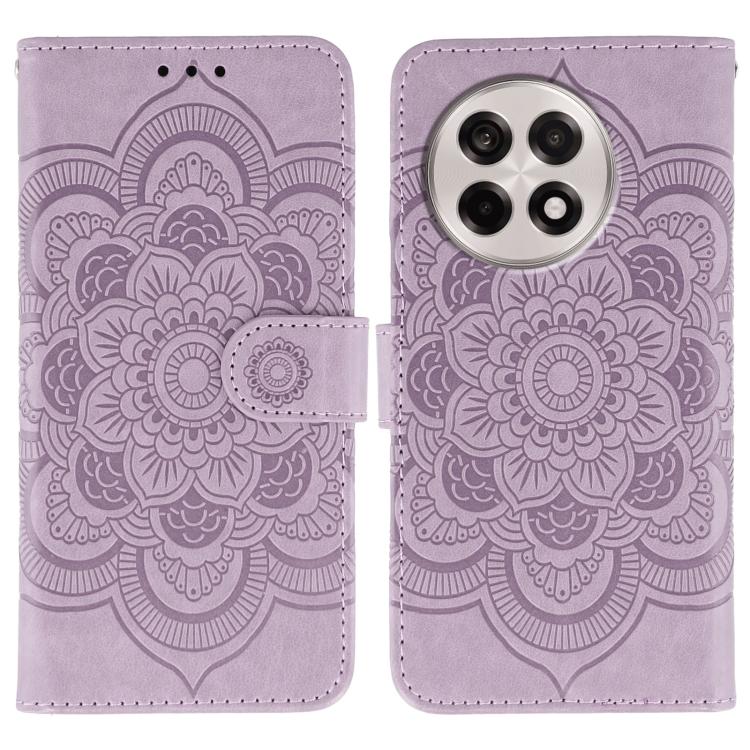 Sun Mandala Embossing Pattern Phone Leather Case, For OnePlus Nord CE5 / Ace 5 Racing, For OnePlus Ace 5 / Ace 5 Pro / 13R, For OnePlus 13