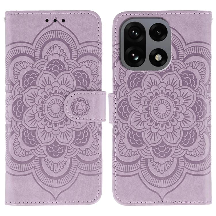 Sun Mandala Embossing Pattern Phone Leather Case, For OnePlus Ace 6, For OnePlus 15, For OnePlus Nord 5 / Ace 5 Ultra