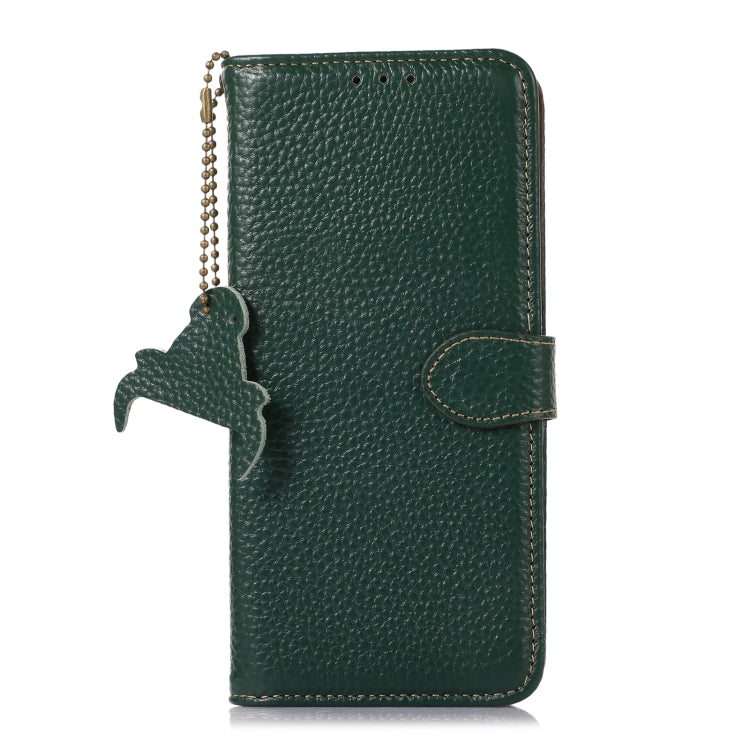 Genuine Leather Litchi Texture RFID Leather Phone Case, For OnePlus Nord CE4 5G / K12 5G