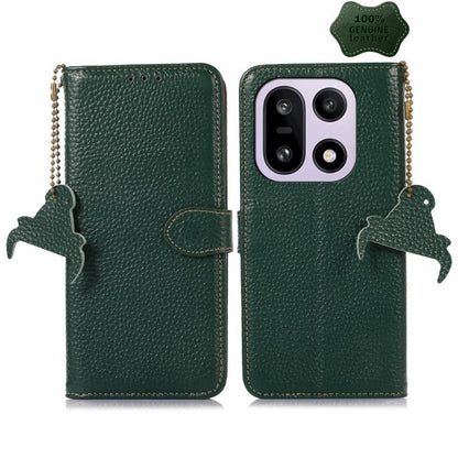 Genuine Leather Litchi Texture RFID Leather Phone Case, For OnePlus Ace 6 Ultra, For OnePlus 15T, For OnePlus 15R 5G/Ace 6/Ace 6T 5G, For OnePlus 15, For OnePlus Ace 5 / 13R 5G, For OnePlus 13