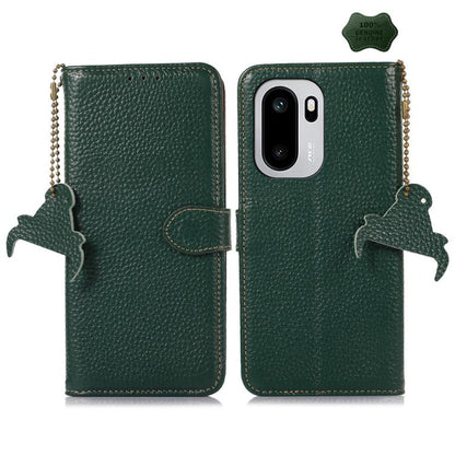 Genuine Leather Litchi Texture RFID Leather Phone Case, For OnePlus Ace 6 Ultra, For OnePlus 15T, For OnePlus 15R 5G/Ace 6/Ace 6T 5G, For OnePlus 15, For OnePlus Ace 5 / 13R 5G, For OnePlus 13