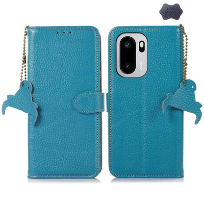 Genuine Leather Litchi Texture RFID Leather Phone Case, For OnePlus Ace 6 Ultra, For OnePlus 15T, For OnePlus 15R 5G/Ace 6/Ace 6T 5G, For OnePlus 15, For OnePlus Ace 5 / 13R 5G, For OnePlus 13