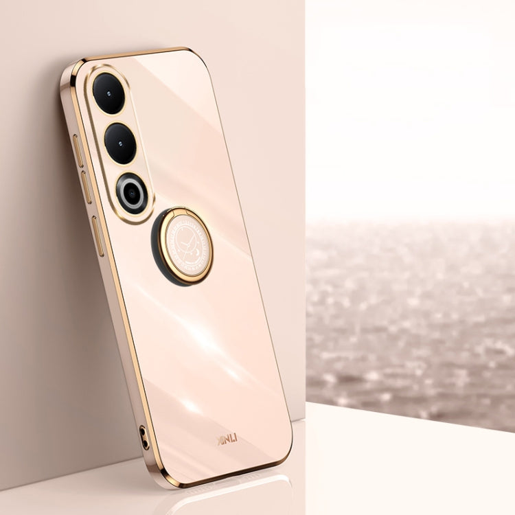 XINLI Straight Edge 6D Electroplate TPU Phone Case with Ring Holder, For OnePlus Nord 4, For OnePlus Ace 3 Pro, For OnePlus Ace 3V