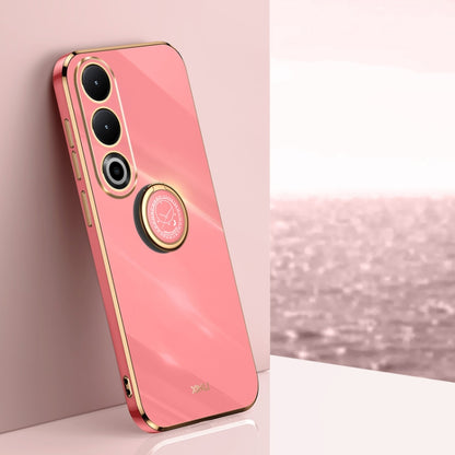 XINLI Straight Edge 6D Electroplate TPU Phone Case with Ring Holder, For OnePlus Nord 4, For OnePlus Ace 3 Pro, For OnePlus Ace 3V