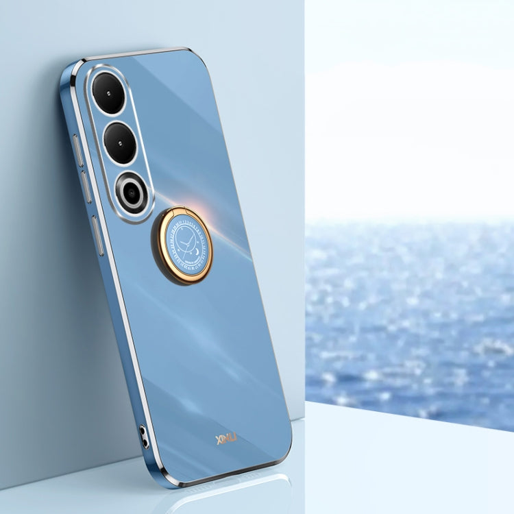 XINLI Straight Edge 6D Electroplate TPU Phone Case with Ring Holder, For OnePlus Nord 4, For OnePlus Ace 3 Pro, For OnePlus Ace 3V