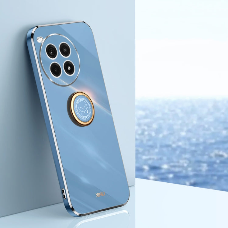 XINLI Straight Edge 6D Electroplate TPU Phone Case with Ring Holder, For OnePlus Nord 4, For OnePlus Ace 3 Pro, For OnePlus Ace 3V