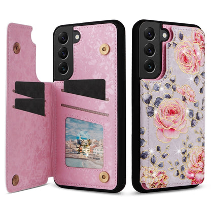 Printed Double Buckle RFID Anti-theft Phone Case, For Samsung Galaxy S23 5G, For Samsung Galaxy S22 Ultra 5G, For Samsung Galaxy S22+ 5G, For Samsung Galaxy S22 5G, For Samsung Galaxy S21 FE 5G, For Samsung Galaxy S21 5G