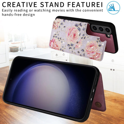 Printed Double Buckle RFID Anti-theft Phone Case, For Samsung Galaxy S23 5G, For Samsung Galaxy S22 Ultra 5G, For Samsung Galaxy S22+ 5G, For Samsung Galaxy S22 5G, For Samsung Galaxy S21 FE 5G, For Samsung Galaxy S21 5G