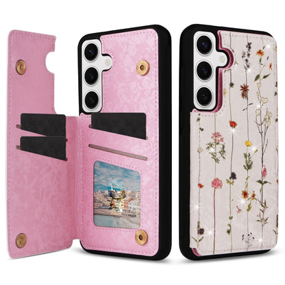 Printed Double Buckle RFID Anti-theft Phone Case, For Samsung Galaxy S24 Ultra 5G, For Samsung Galaxy S24+ 5G, For Samsung Galaxy S24 5G, For Samsung Galaxy S23 FE 5G, For Samsung Galaxy S23 Ultra 5G, For Samsung Galaxy S23+ 5G