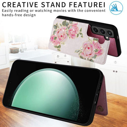 Printed Double Buckle RFID Anti-theft Phone Case, For Samsung Galaxy S25 FE 5G, For Samsung Galaxy S25 Edge 5G, For Samsung Galaxy S25 5G, For Samsung Galaxy S25+ 5G, For Samsung Galaxy S25 Ultra 5G, For Samsung Galaxy S24 FE 5G