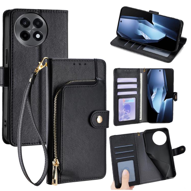 Zipper Bag Leather Phone Case, For OnePlus Ace 5 / 5 Pro, For OnePlus Ace 3 Pro 5G, For OnePlus Nord CE 4 Lite 5G, For OnePlus Ace 3V 5G, For OnePlus Nord CE4