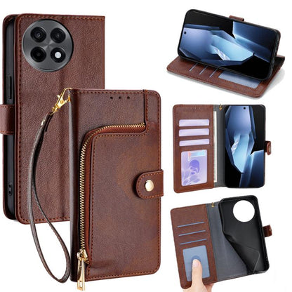 Zipper Bag Leather Phone Case, For OnePlus Ace 5 / 5 Pro, For OnePlus Ace 3 Pro 5G, For OnePlus Nord CE 4 Lite 5G, For OnePlus Ace 3V 5G, For OnePlus Nord CE4