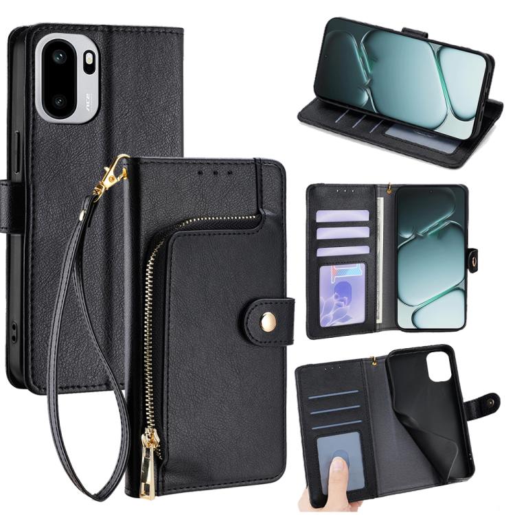 Zipper Bag Leather Phone Case, For OnePlus 15T 5G, For OnePlus Turbo 6 / 6V, For OnePlus Ace 6, For OnePlus 15 5G, For OnePlus Ace 5 Ultra / Nord 5, For OnePlus Ace 5 Racing / Nord CE5