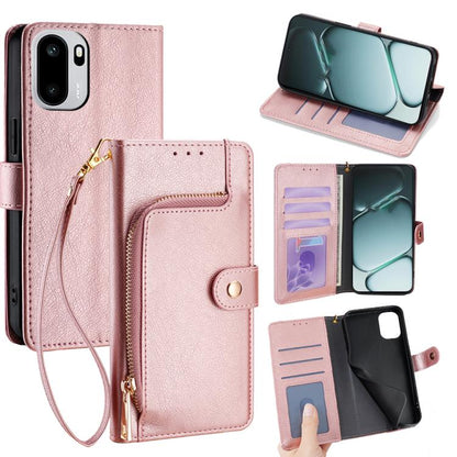 Zipper Bag Leather Phone Case, For OnePlus 15T 5G, For OnePlus Turbo 6 / 6V, For OnePlus Ace 6, For OnePlus 15 5G, For OnePlus Ace 5 Ultra / Nord 5, For OnePlus Ace 5 Racing / Nord CE5