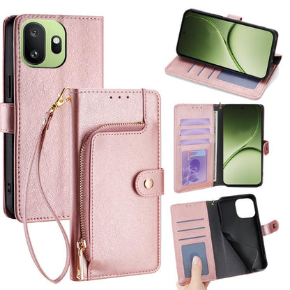 Zipper Bag Leather Phone Case, For OnePlus 15T 5G, For OnePlus Turbo 6 / 6V, For OnePlus Ace 6, For OnePlus 15 5G, For OnePlus Ace 5 Ultra / Nord 5, For OnePlus Ace 5 Racing / Nord CE5