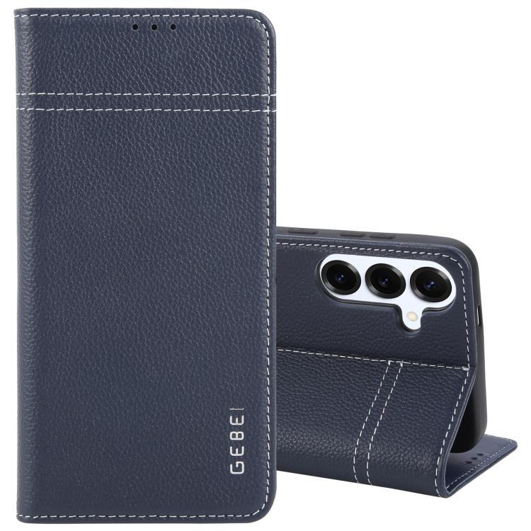 GEBEI Top-grain Horizontal Flip Leather Phone Case, For Galaxy S26+ 5G, For Galaxy S26 Ultra 5G, For Galaxy S26 5G, For Galaxy S25 5G, For Galaxy S25+ 5G, For Galaxy S25 Ultra 5G