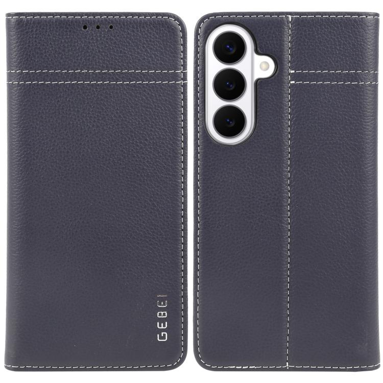 GEBEI Top-grain Horizontal Flip Leather Phone Case, For Galaxy S26+ 5G, For Galaxy S26 Ultra 5G, For Galaxy S26 5G, For Galaxy S25 5G, For Galaxy S25+ 5G, For Galaxy S25 Ultra 5G