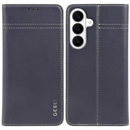 GEBEI Top-grain Horizontal Flip Leather Phone Case, For Galaxy S26+ 5G, For Galaxy S26 Ultra 5G, For Galaxy S26 5G, For Galaxy S25 5G, For Galaxy S25+ 5G, For Galaxy S25 Ultra 5G