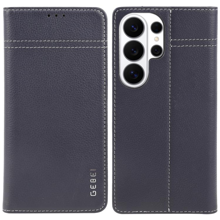 GEBEI Top-grain Horizontal Flip Leather Phone Case, For Galaxy S26+ 5G, For Galaxy S26 Ultra 5G, For Galaxy S26 5G, For Galaxy S25 5G, For Galaxy S25+ 5G, For Galaxy S25 Ultra 5G