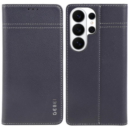 GEBEI Top-grain Horizontal Flip Leather Phone Case, For Galaxy S26+ 5G, For Galaxy S26 Ultra 5G, For Galaxy S26 5G, For Galaxy S25 5G, For Galaxy S25+ 5G, For Galaxy S25 Ultra 5G