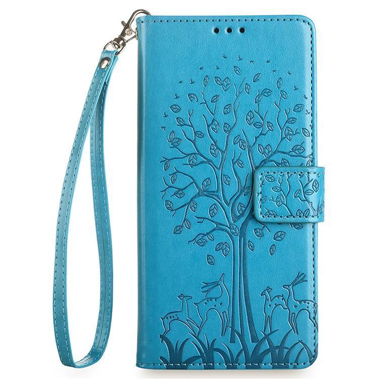 Tree & Deer Embossed Leather Phone Case, For OnePlus Ace 5 Racing, For OnePlus Ace 5 / 5 Pro, For OnePlus 11