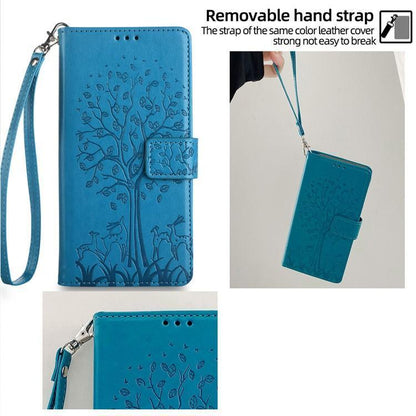 Tree & Deer Embossed Leather Phone Case, For OnePlus Ace 5 Racing, For OnePlus Ace 5 / 5 Pro, For OnePlus 11
